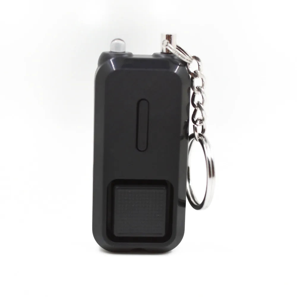 ZQ-202 personal safety alarm in multiple colours showing 65x30x12mm dimensions