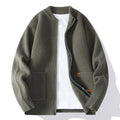 Men's striped cardigan sweater in chemical fibre blend fabric available in multiple colours