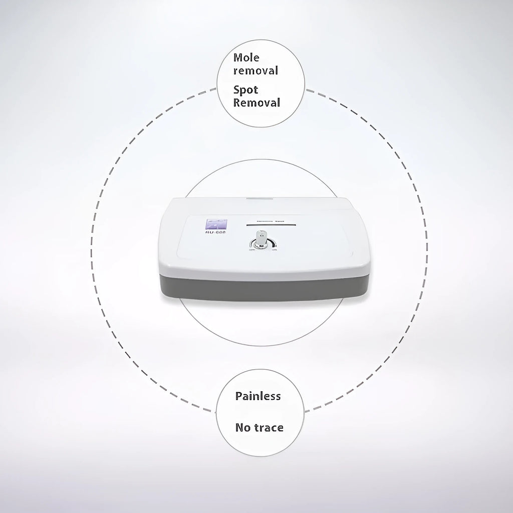 White professional spot removal pen beauty instrument for salon mole removal treatments.