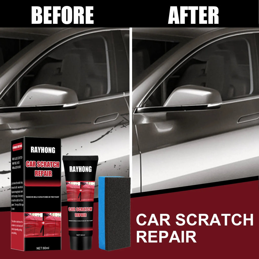 60ml car scratch repair wax container with applicator for paint surface maintenance