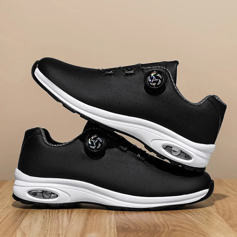 Low-top casual shoes with mesh upper and cross shoulder straps in black or white colours