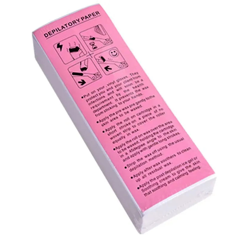 Non-woven fabric wax removal paper strips for hair removal wax cleanup