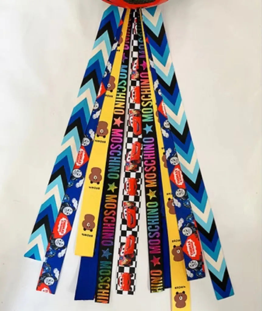 Children's helmet decorative streamer in multiple colour options for roller skating and balancing car safety gear