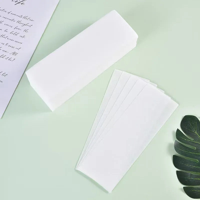 Non-woven fabric wax removal paper strips for hair removal wax cleanup