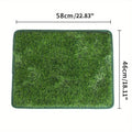 Artificial grass dog toilet training mat with drainage for indoor pet use