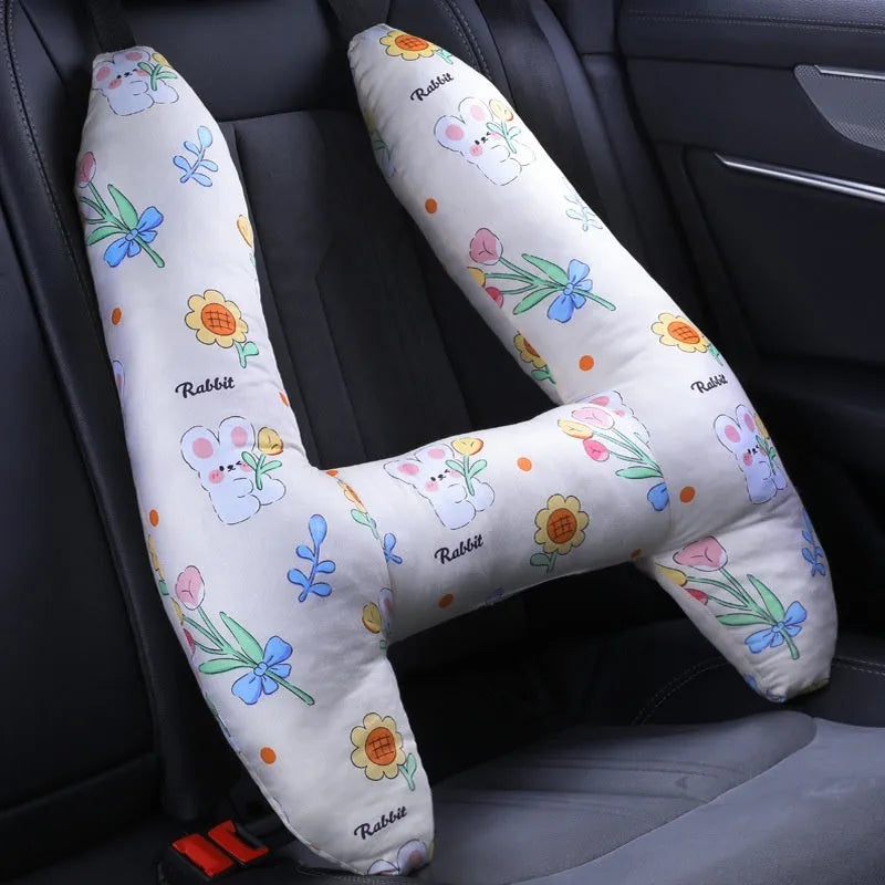 55x70cm automotive headrest car sleeping pillow with character patterns