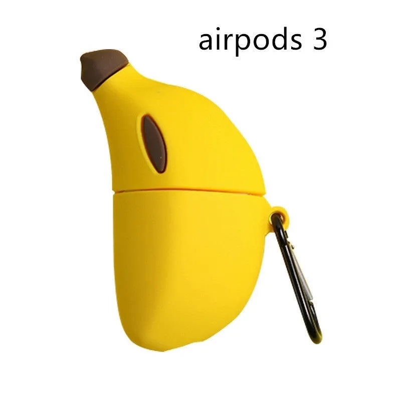 Yellow silicone protective case for AirPods Pro wireless headphones