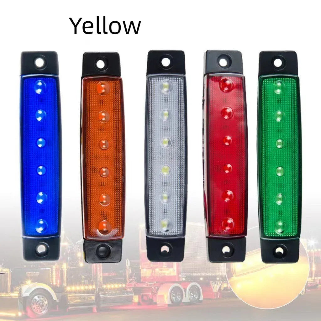 Trailer side warning light in PVC housing with multiple colour options