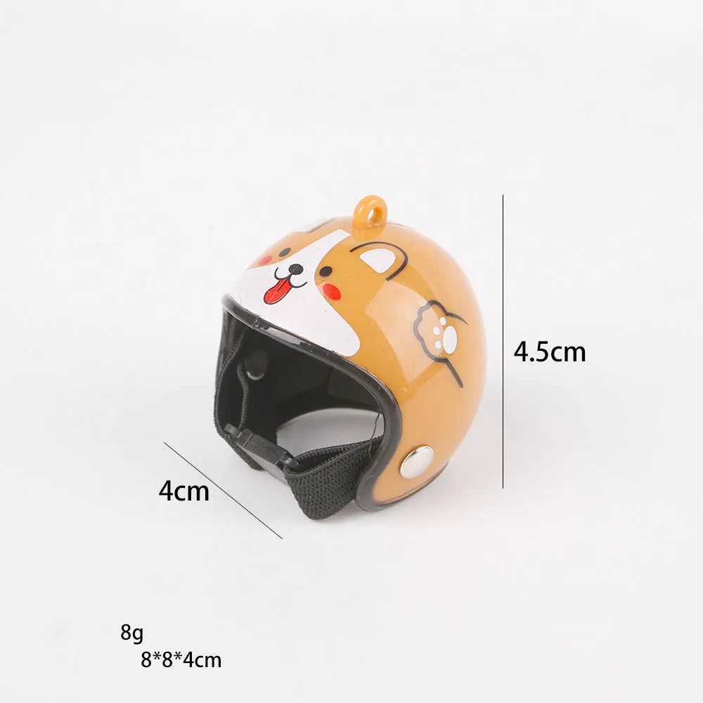 Adjustable pet safety helmet for small chickens and birds with sponge lining