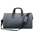 Medium oval travel bag with wet dry separation compartments and internal organisers in Oxford cloth