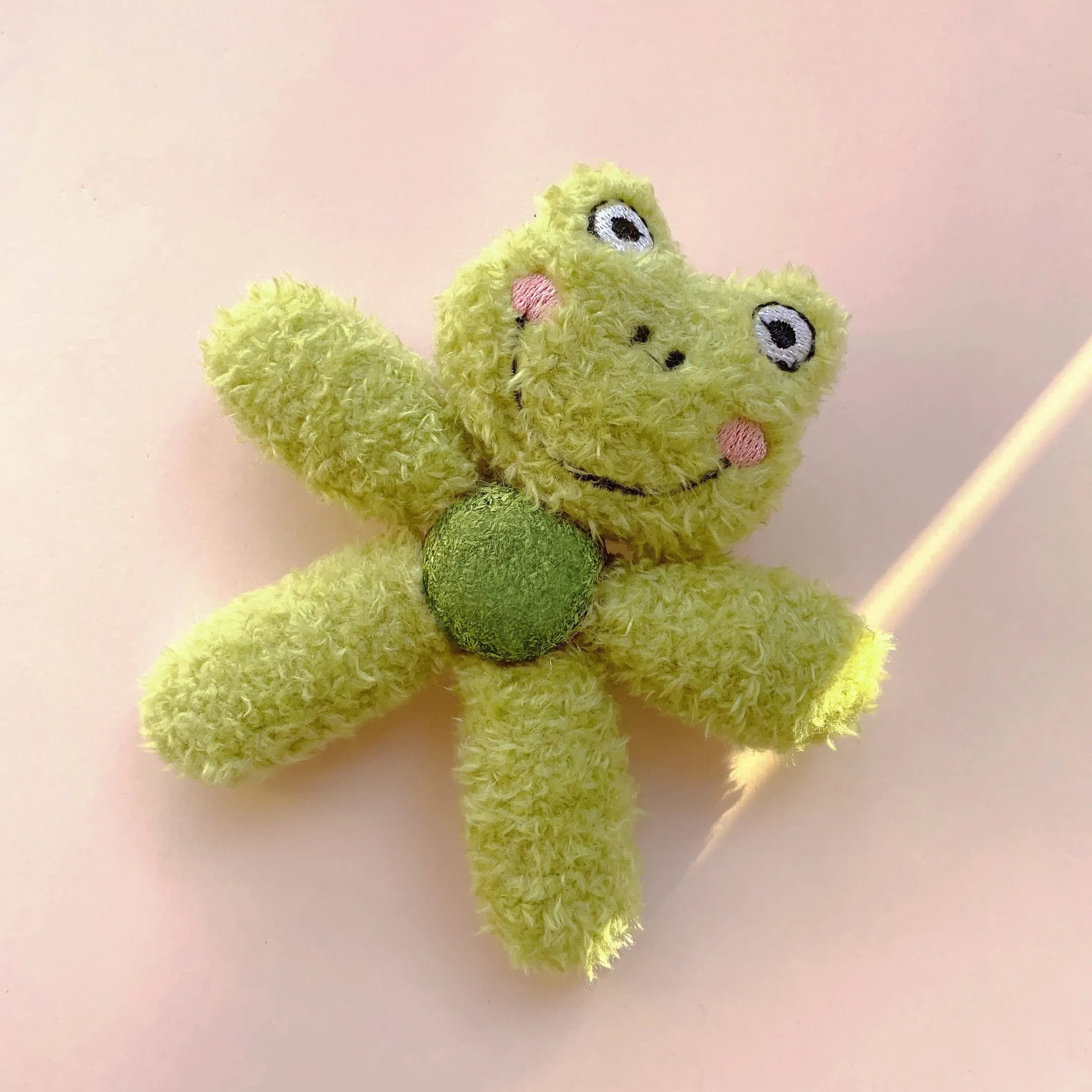Brown bear design catnip chewing ball for dental cleaning 12.5cm cat toy