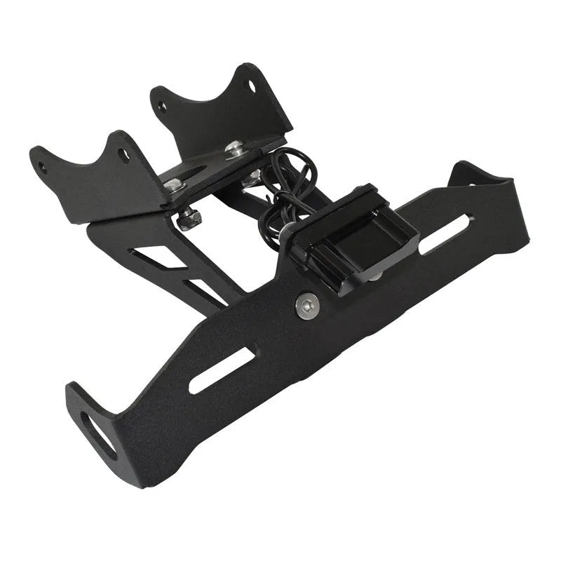 Black aluminium alloy Honda motorcycle rear licence plate bracket for short tail modifications