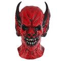 Red bat style RP foam head cover mask for Halloween and party costume.