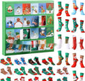 Cute miniature Christmas sock decoration from a resin and plastic blind box, festive holiday ornament.