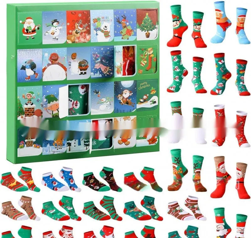 Cute miniature Christmas sock decoration from a resin and plastic blind box, festive holiday ornament.