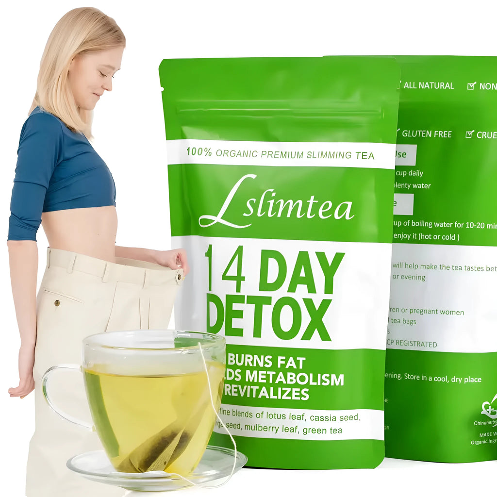 14-day herbal detox tea pack with 14 individual 3g sachets for weight loss cleansing
