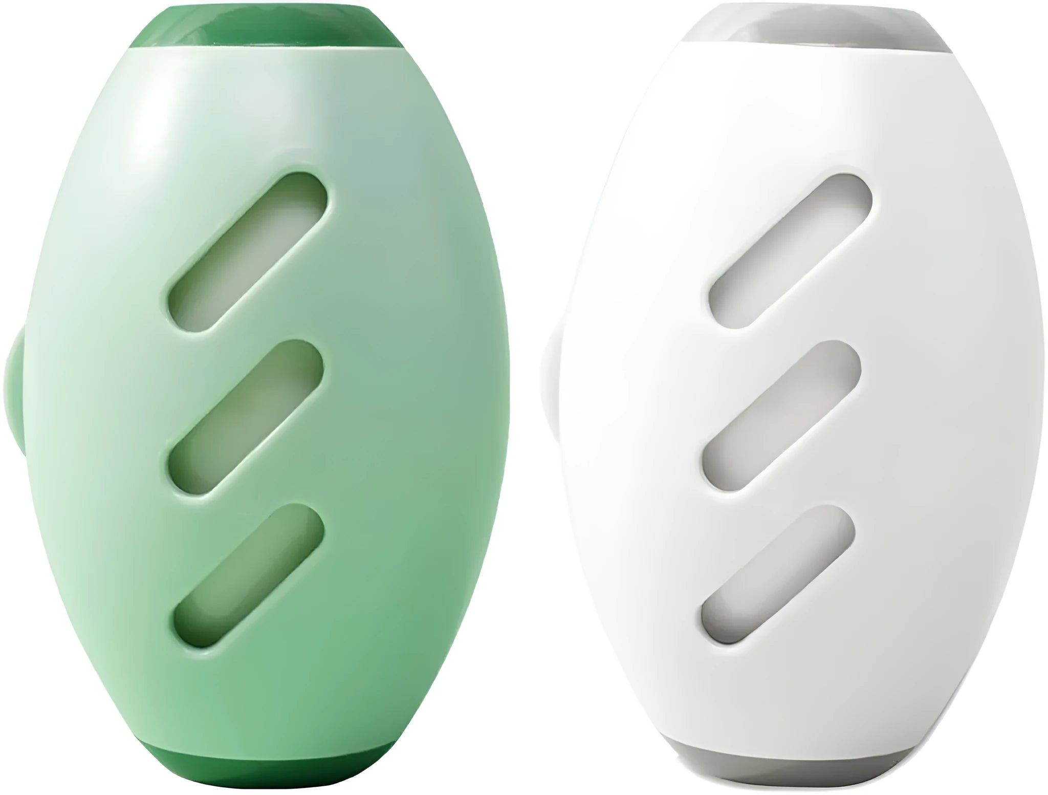 Green and white washable reusable gel lint roller ball for pet hair removal from fabrics
