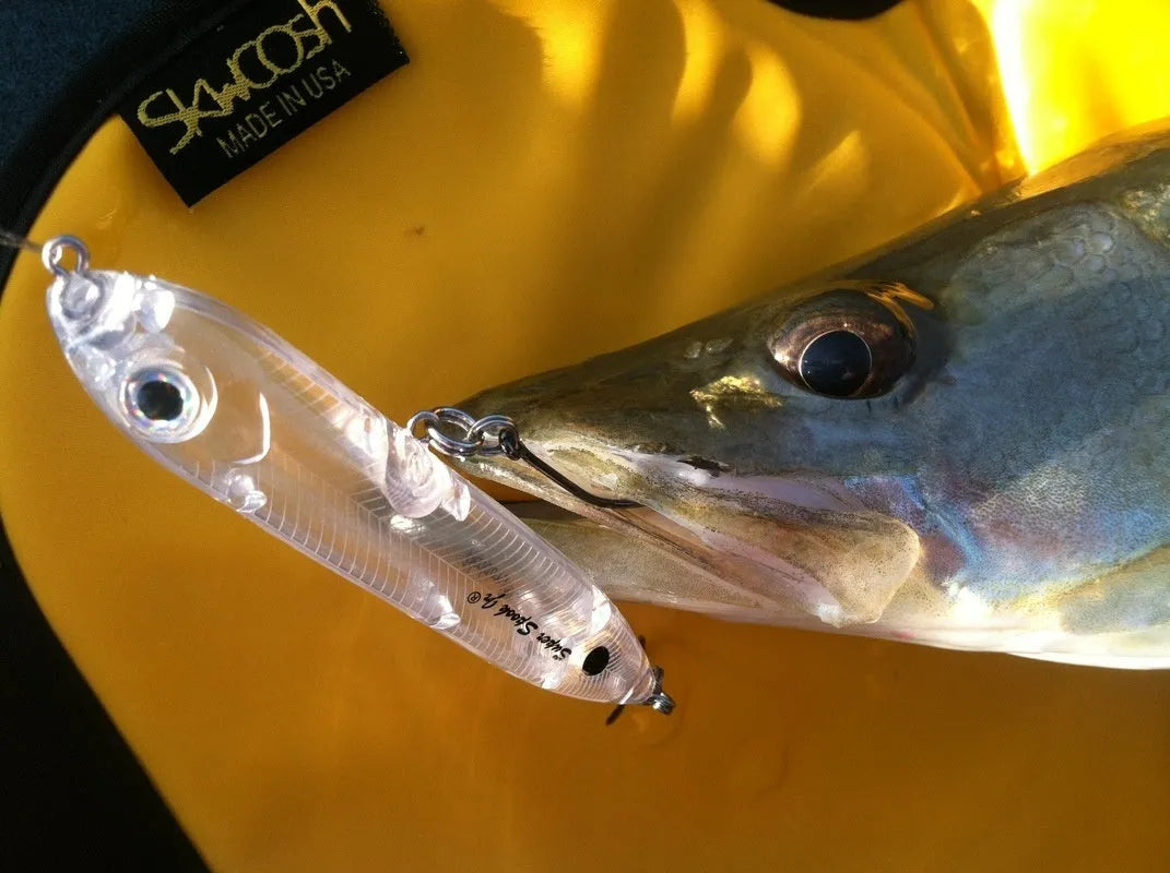 Transparent 9.5cm DIY fishing lure blank body with 7mm eye opening