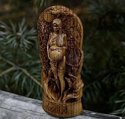 Resin Greek goddess statue sculpture for pagan altar or garden decoration