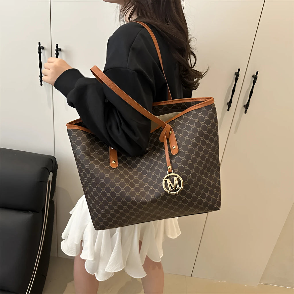 PU leather street trend shoulder bag with sewing thread detail in a choice of colours.