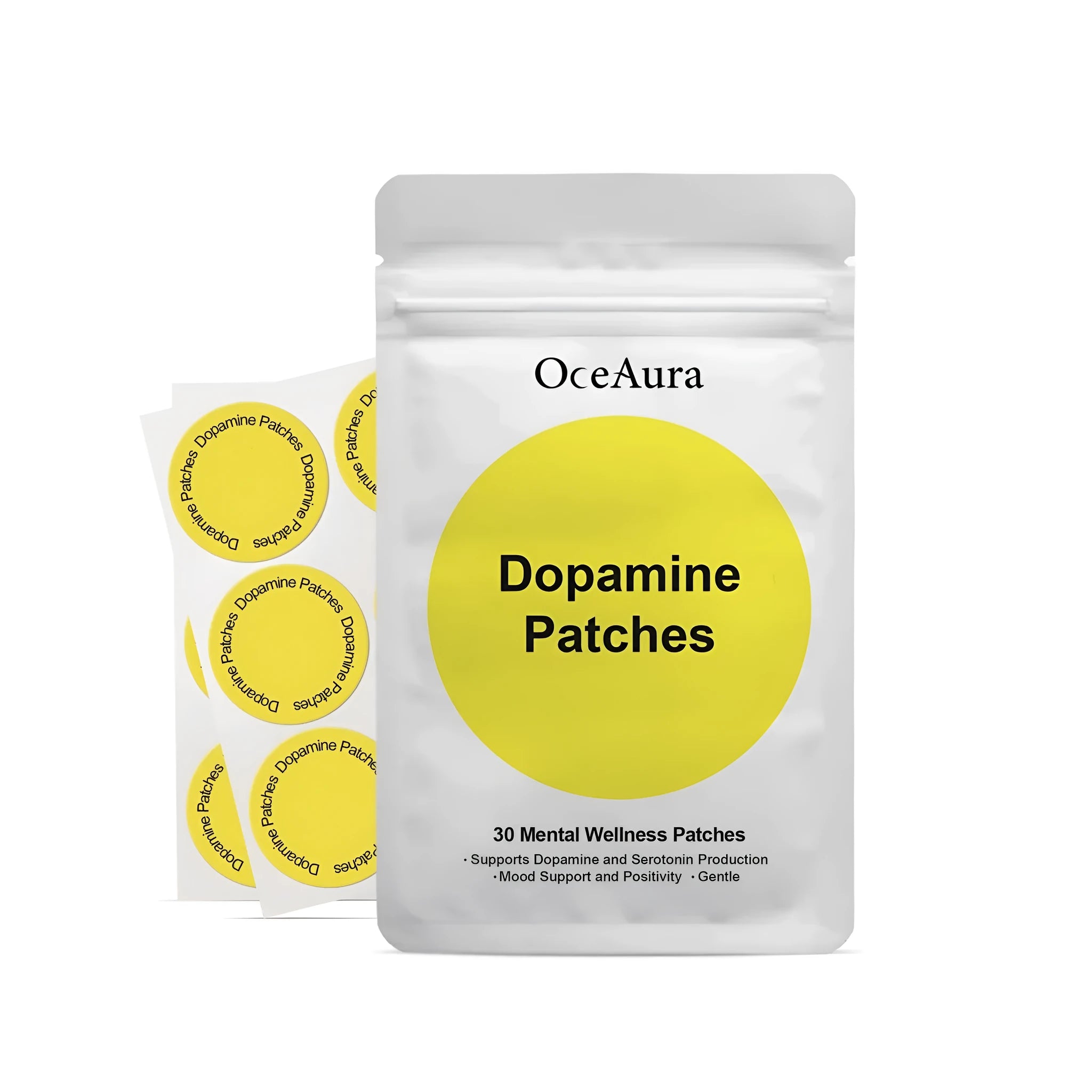 Pack of 30 body care auxiliary patches with hyaluronic acid and collagen formula