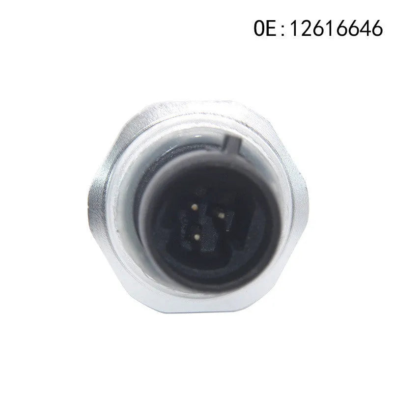 GM fuel pressure sensor with metal construction and silver finish, compatible with part numbers 12616646 12677836 D1846A.