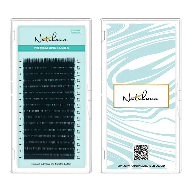 Pair of artificial fibre false eyelashes with soft velvet texture, showing varied curl and length options.