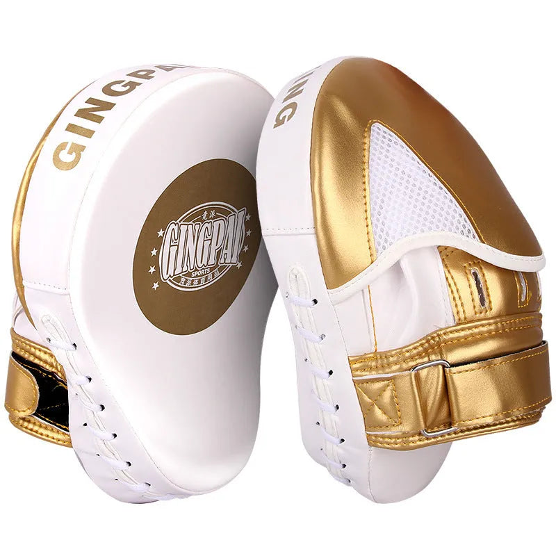 Vertical gold and green PU boxer Sanda baffle target for martial arts training