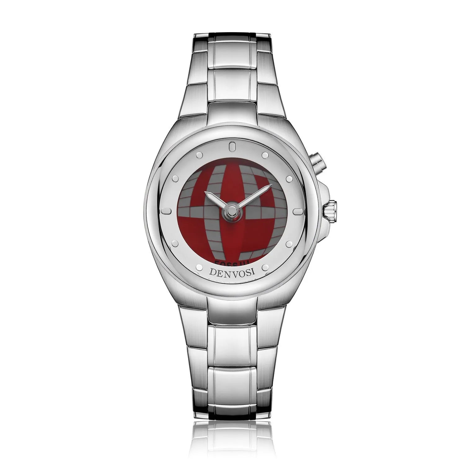 Millennium vintage Y2K digital men's watch with dual display on a metal alloy strap.