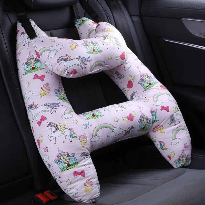 55x70cm automotive headrest car sleeping pillow with character patterns