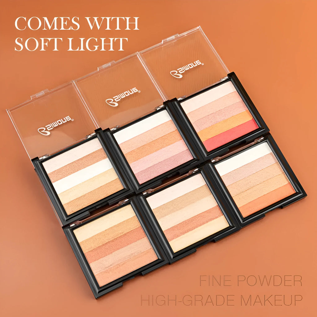 Highlight eye shadow palette for contouring with six style options and 12g net content