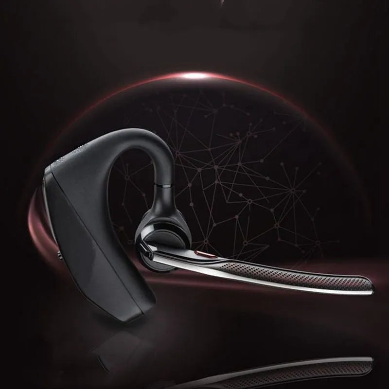 Black plastic Bluetooth sports headphones with over-ear design and USB charging port
