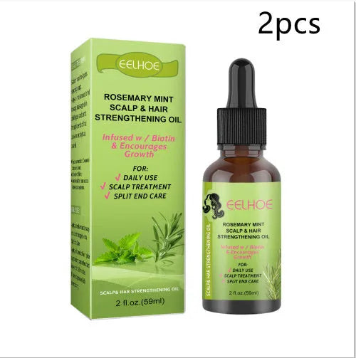 59ml bottle of rosemary mint hair growth fluid for scalp massage and treatment