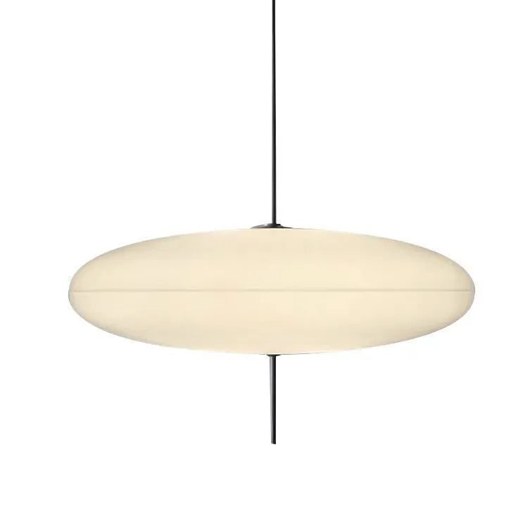 Nordic modern art retro UFO chandelier in all white or black and white finish