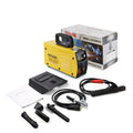 MMA-200MIN 220V inverter DC welding machine complete kit with welding tongs, grounding clamp, and face shield