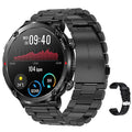 T30 Smart Watch in black on wrist showing display with health stats.