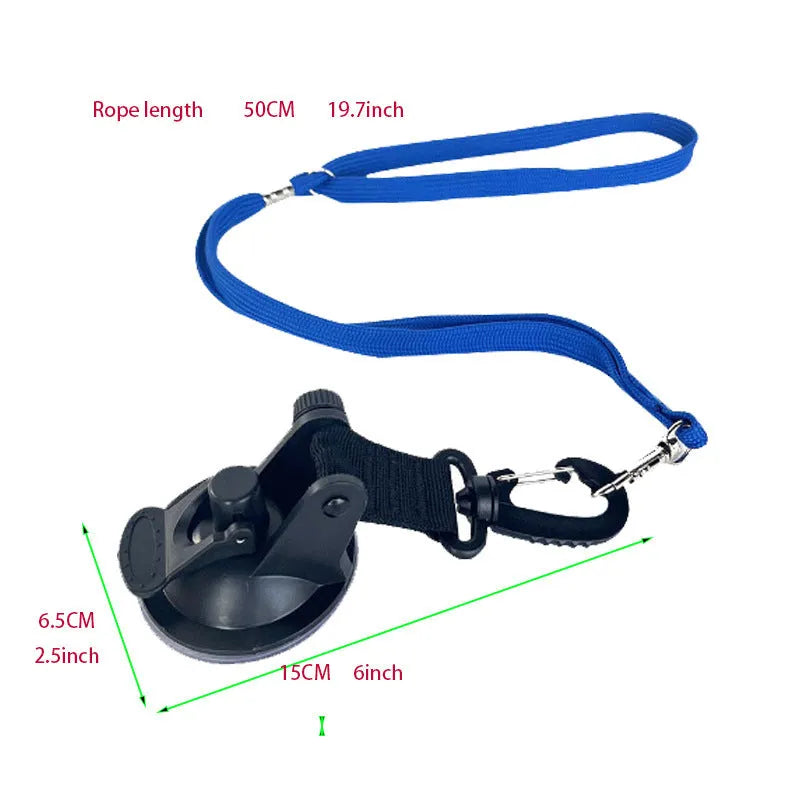 Pet bathing restraint system with suction cups and handcuffs for secure bath time control