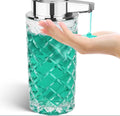 Automatic sensing soap dispenser with silver finish and USB Type-C charging port