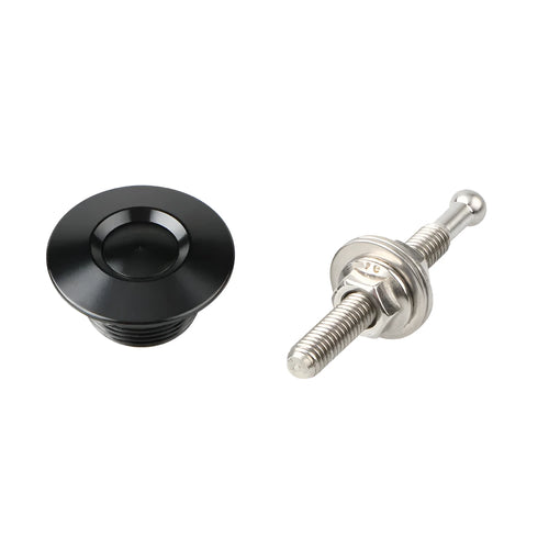 30mm diameter aluminium car cover lock in five colour options: silver, black, gold, blue, and red.