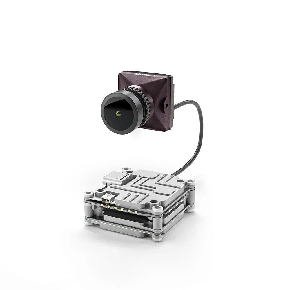 Caddx ADAPTS DJI FPV digital video transmission machine kit in silver with screws and cables