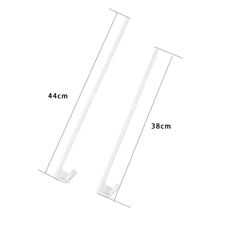 Ten white PP plastic car window flag pole holders mounted on vehicle
