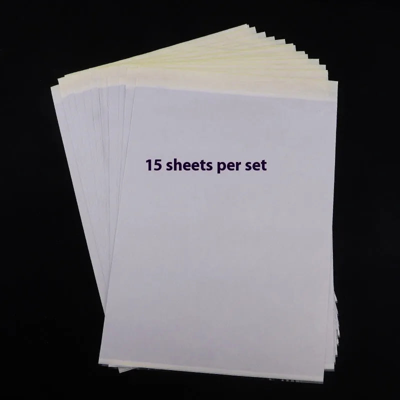 A4 tattoo transfer paper quadruple copy with clear lines for transfer paste gel application