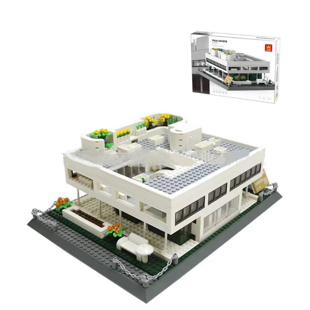 Wange ABS plastic small particle building blocks set with international architecture models