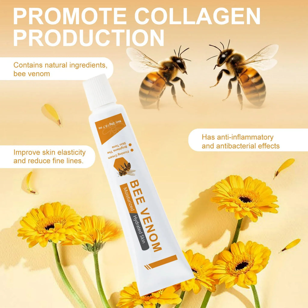 20g pot of bee facial neck cream with bee-derived ingredients for face and neck application