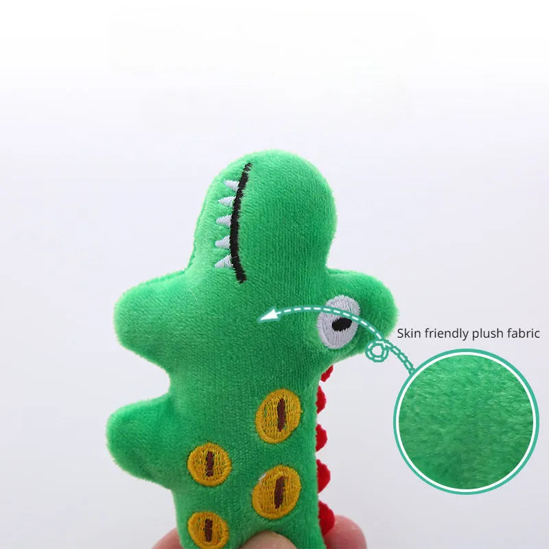 Cow shaped plush cat toy with catnip measuring approximately 20cm in length