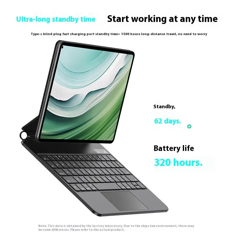 Miaocontrol Keyboard Pro11 magnetic wireless keyboard for Huawei MatePad 11 in black or white