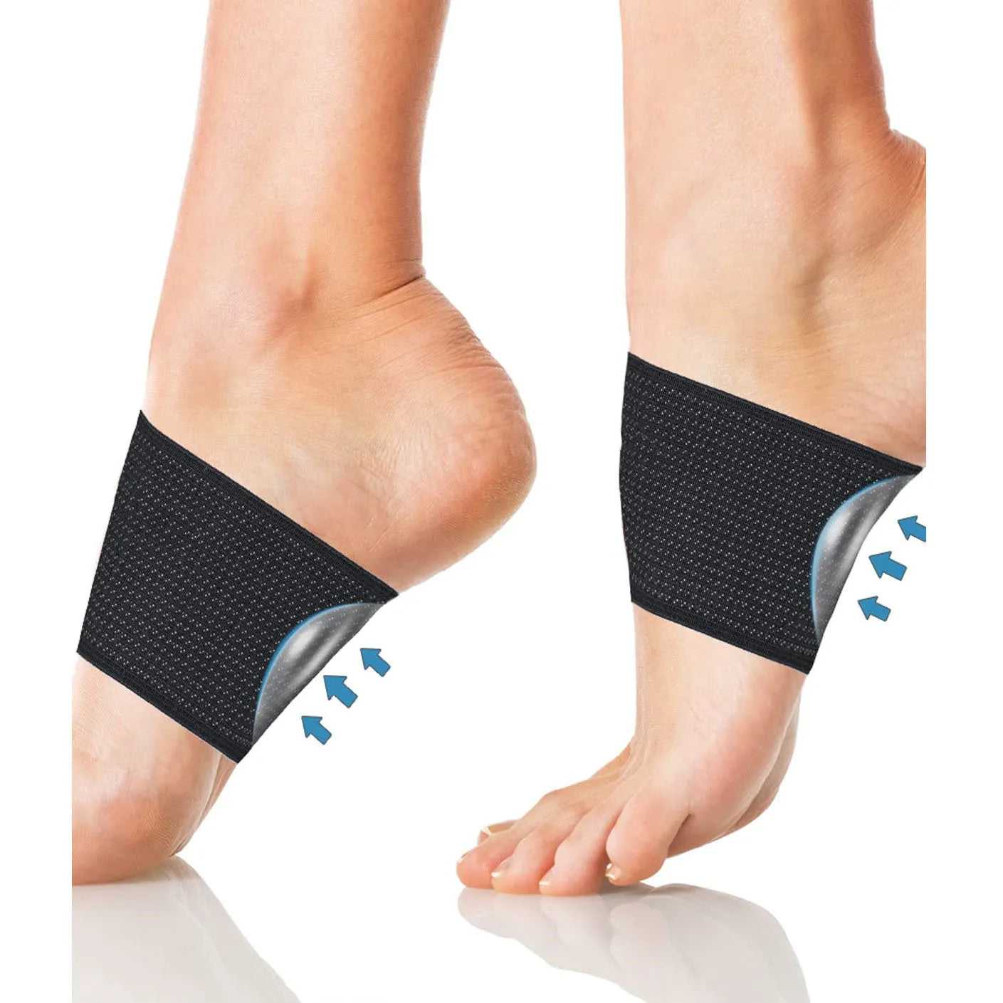 Flat foot bow support heart pad elastic arch support foot bandage cover