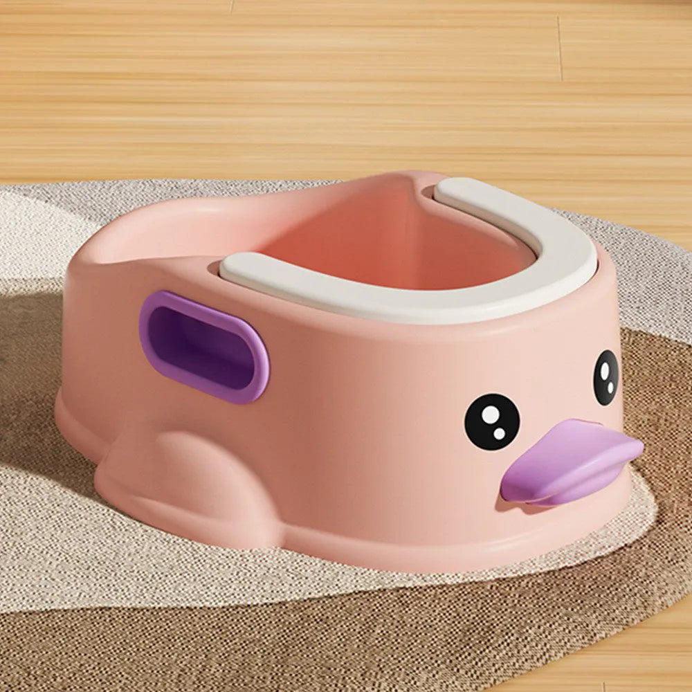 Duck-shaped PVC bath tub for washing small dogs and cats in blue colour
