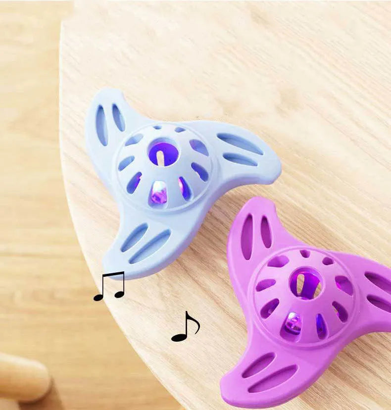 Blue or purple Boomerang Molar bite-resistant dog toy for medium and large breed dogs
