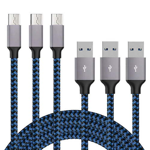 Braided fast charging data cable for Android phones with Micro USB connector